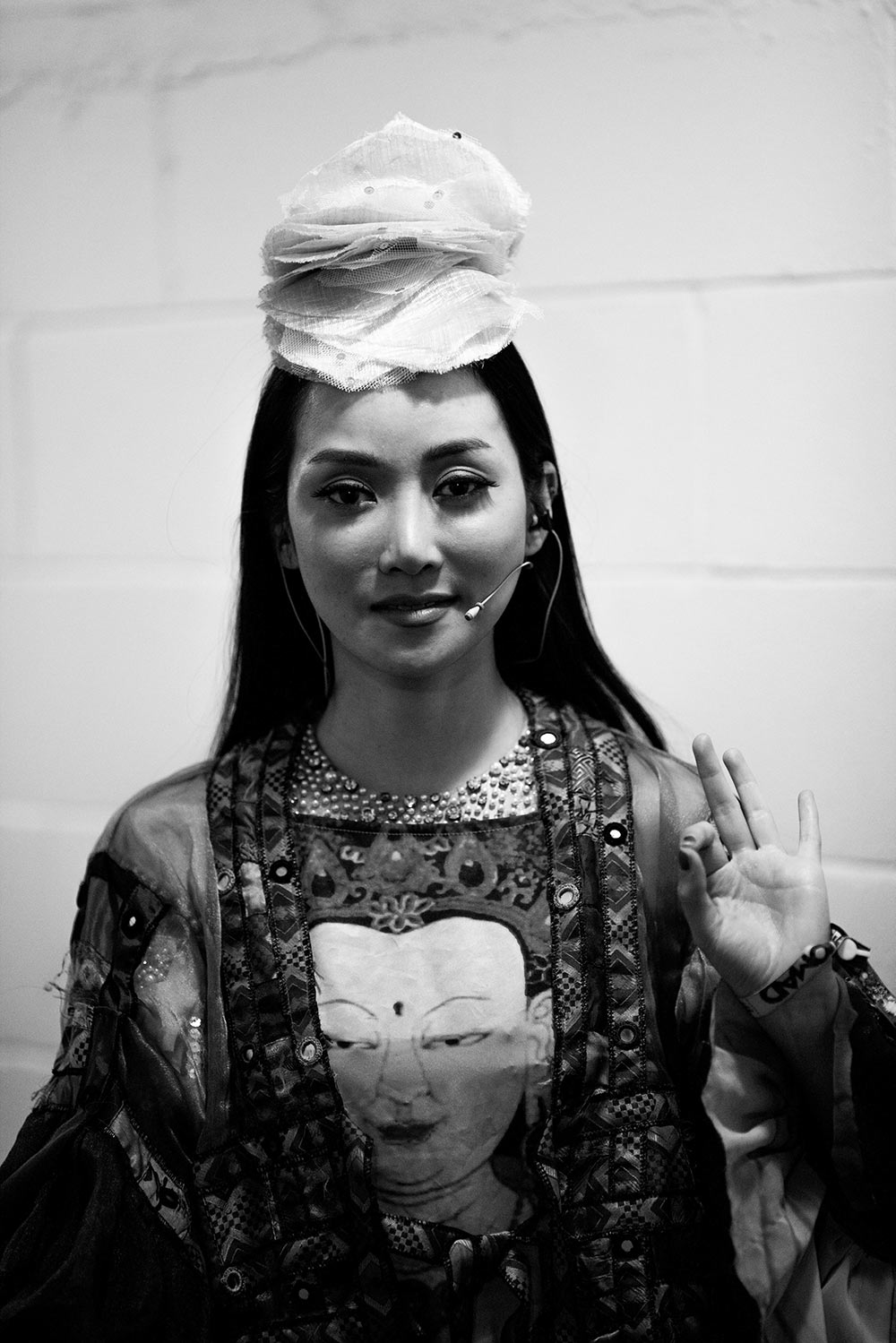 Sa Dingding before her performance at WOMAD