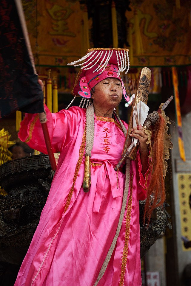 Ritual at the Phuket Vegetarian Festival.