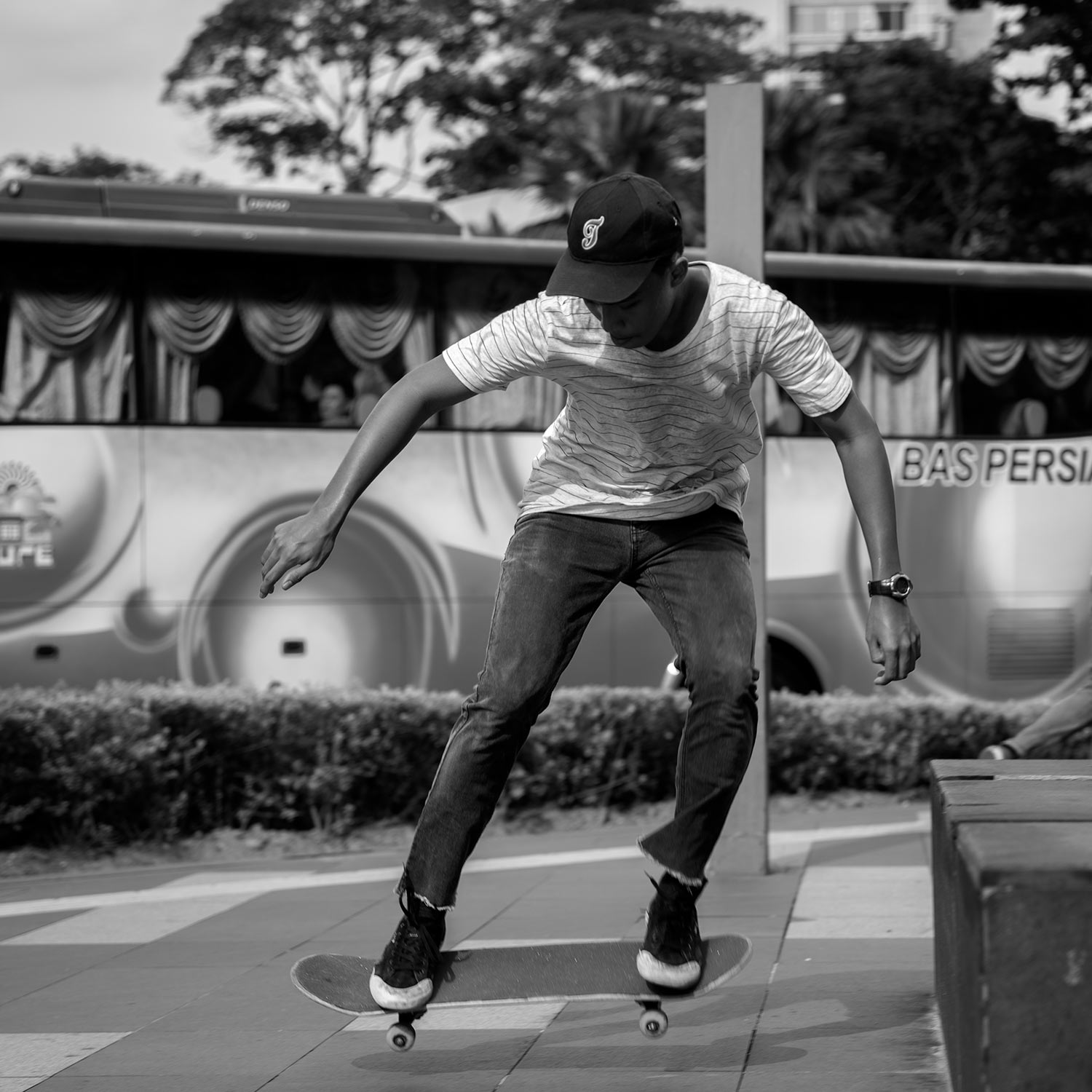 skateboarder Ampang LRT Park kuala lumpur