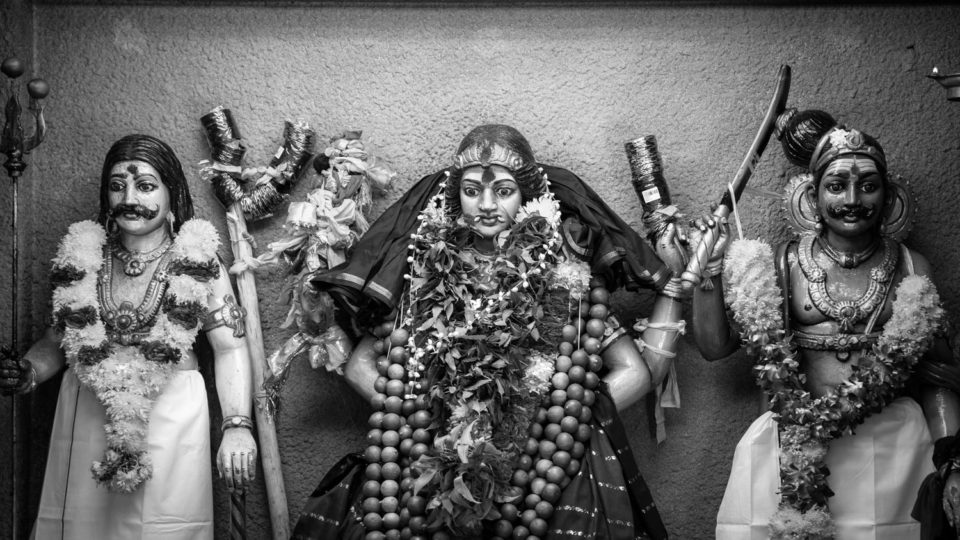 Small temple for devotees Shrine at the Sri Mahamariamman