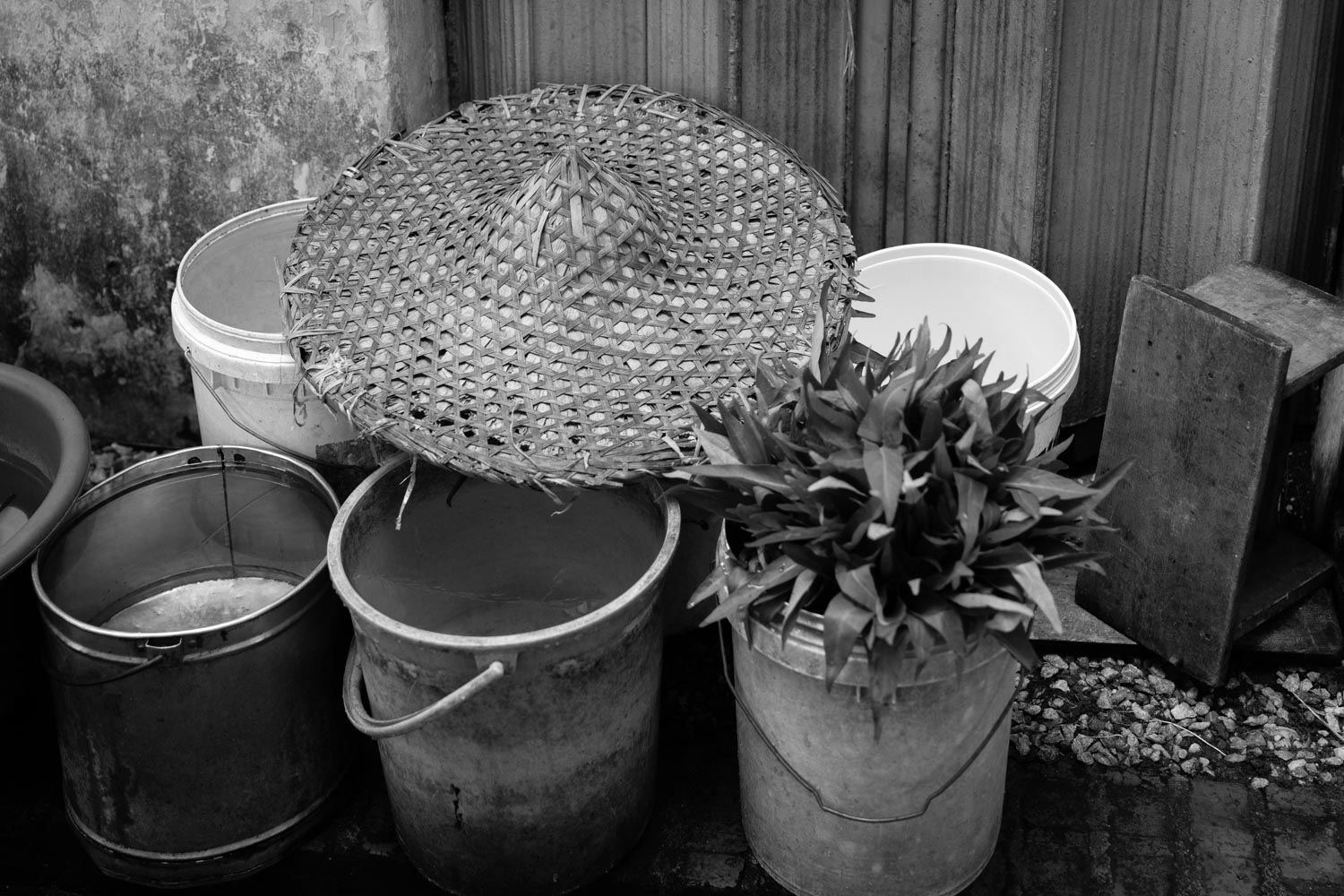 Collection buckets and hat Ipoh malaysia