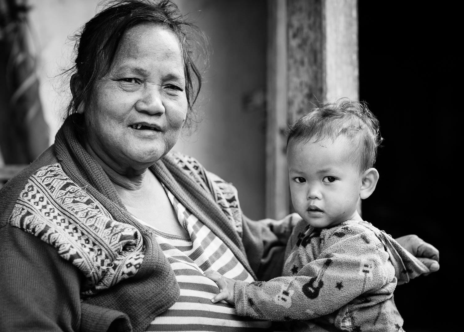 luang prabang mother child portrait